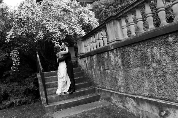 Candid wedding photo