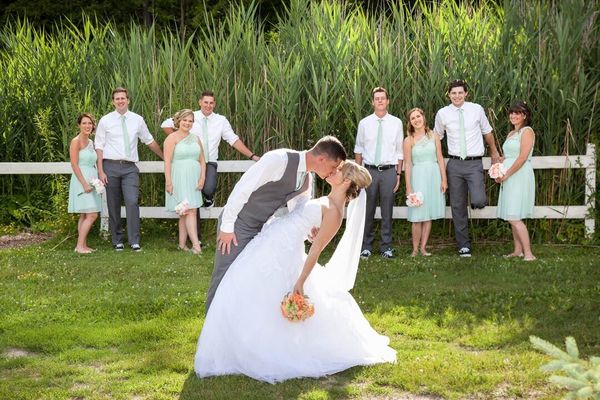 Bridal party group photo