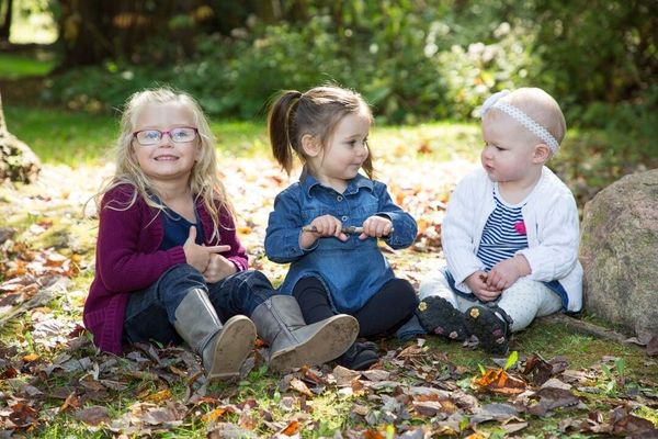 Portrait of three children