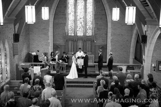 Wedding photo at Trafalgar Castle, Whitby
