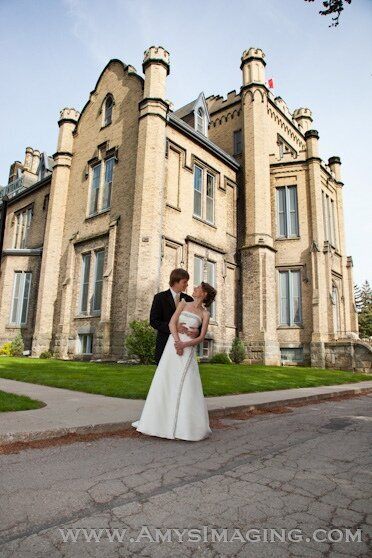 Wedding photo at Trafalgar Castle, Whitby