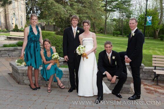 Wedding photo at Trafalgar Castle, Whitby