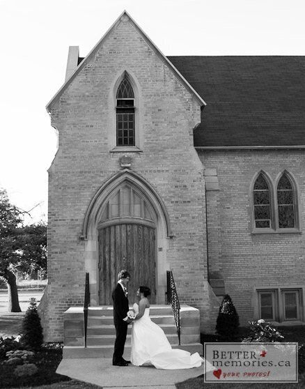 Wedding photo at Trafalgar Castle, Whitby