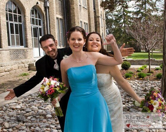 Wedding photo at Trafalgar Castle, Whitby