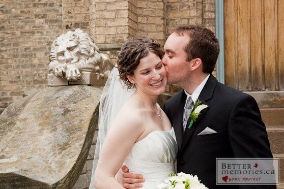 Wedding photo at Trafalgar Castle, Whitby