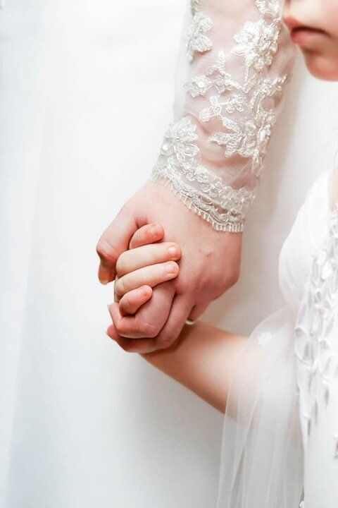 Candid wedding photo
