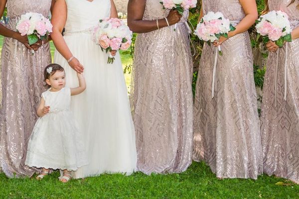 Flower girl at a wedding